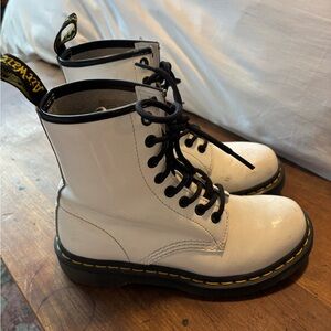 White Doc Martins size 6